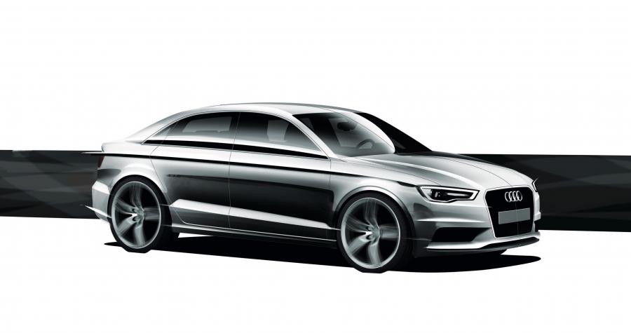 Эскиз Audi A3 e-Tron Sedan Concept 2011 года  (фото 11 из 13)